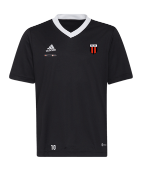 adidas Entrada 22 Trikot Kids Schwarz Weiss