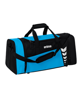 Erima Six Wings Sporttasche Gr. S Blau Schwarz - blau