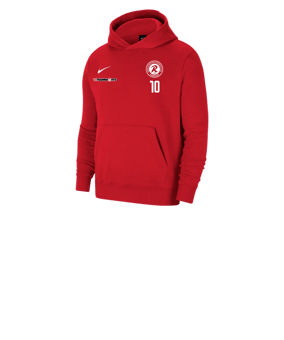 Nike Park 20 Fleece Hoody Kids Rot Weiss F657