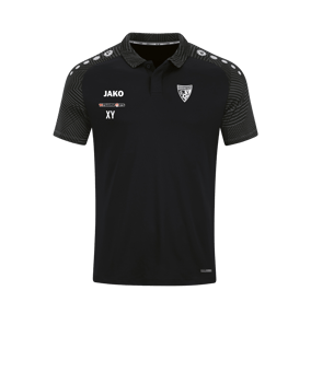 JAKO Performance Polo Kids Schwarz Grau F804