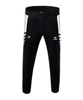 Erima Six Wings Trainingshose Schwarz Weiss