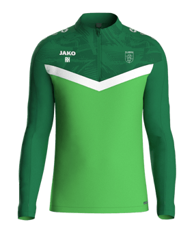 JAKO Iconic HalfZip Sweatshirt Kids Grün F222