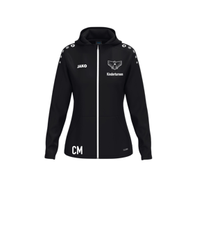 JAKO One Kapuzenjacke Damen Schwarz F800