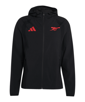 adidas FC Arsenal London Tiro Travel Windbreaker Nero - nero