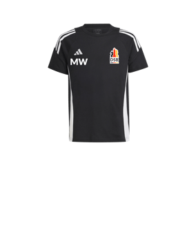 adidas Tiro 24 T-Shirt Kids Schwarz Weiss