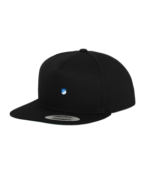 Merch 5 Panel Classic Snapback Cap Black Black | logo4c