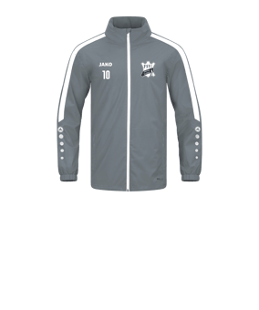 JAKO Power Allwetterjacke Kids Grau Weiss F840