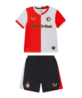 Castore Feyenoord Rotterdam Trikot Set Heim 2025/2026 Rot F072 - rot