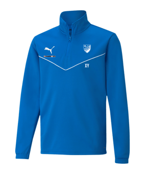 PUMA teamRISE HalfZip Sweatshirt Kids Blau F02