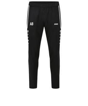 JAKO Allround Trainingshose Schwarz F800