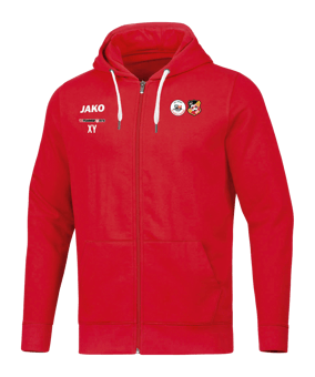 JAKO Base Kapuzenjacke Kids Rot F01