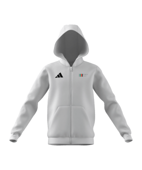adidas Entrada 26 Kapuzenjacke Kids Weiß