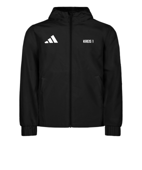 adidas Entrada 26 Regenjacke Schwarz