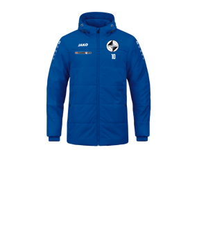 JAKO Team Coach Kapuzenjacke Kids Blau F400 