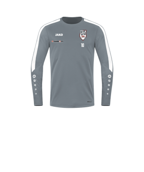 JAKO Power Sweatshirt Kids Grau Weiss F840