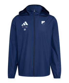 adidas Entrada 26 Regenjacke Dunkelblau