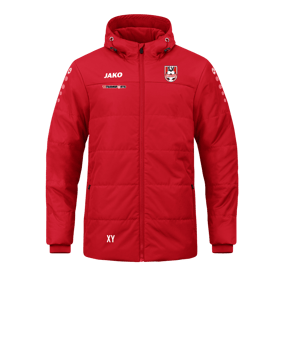 JAKO Team Coach Kapuzenjacke Rot F100