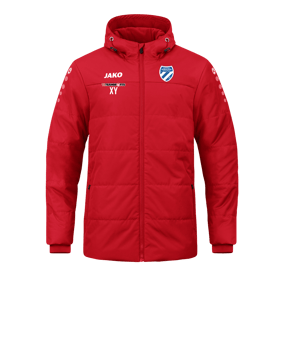 JAKO Team Coach Kapuzenjacke Rot F100