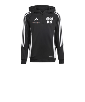 adidas Tiro 24 Hoody Kids Schwarz Weiss
