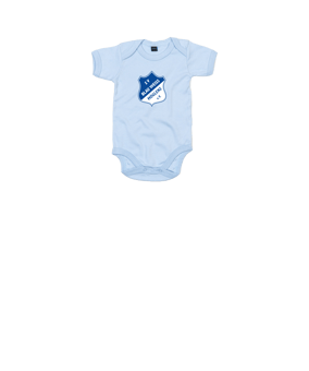 Merch Baby Body Dusty Blue  | #logo 4c