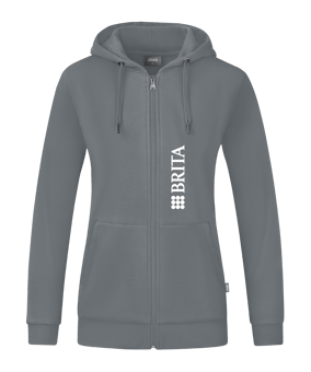 JAKO Organic Kapuzenjacke Damen Grau F840