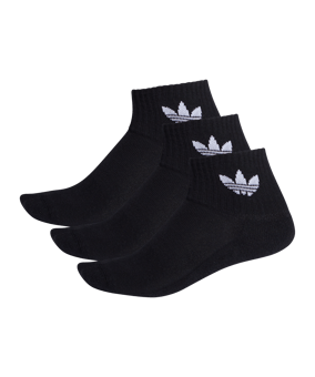 adidas Originals Mid Ankle Socken Schwarz - schwarz