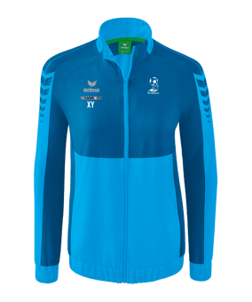 Erima Six Wings Präsentationsjacke Damen Hellblau