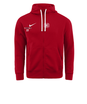 Nike Park 20 Fleece Kapuzenjacke Rot Weiss F657