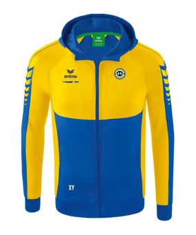 Erima SIX WINGS Kapuzenjacke Blau Gelb