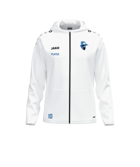 JAKO One Kapuzenjacke Weiß F0
