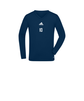 adidas Team Base Top langarm Kids Blau