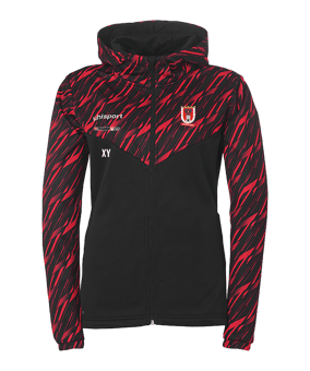 uhlsport Progressive 28 Kapuzenjacke Damen Schwarz F08