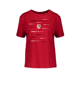 Merch Muser T-Shirt Women Red | #lines