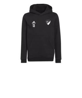 adidas Entrada 22 Hoody Kids Schwarz