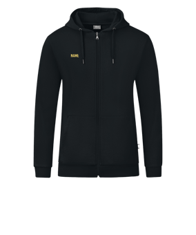 JAKO Organic Kapuzenjacke Damen Schwarz F800