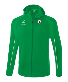 Erima Liga Star Kapuzenjacke Kids Grün Weiss 