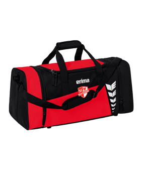 Erima Six Wings Sporttasche Gr. L Rot Schwarz