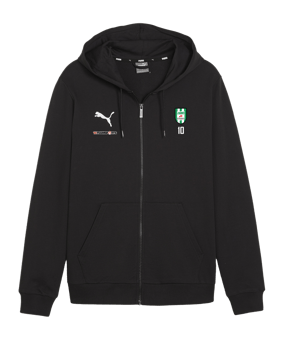 PUMA teamGOAL Casuals Kapuzenjacke Schwarz F03