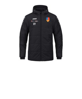 JAKO Team Coach Kapuzenjacke Kids Schwarz F800