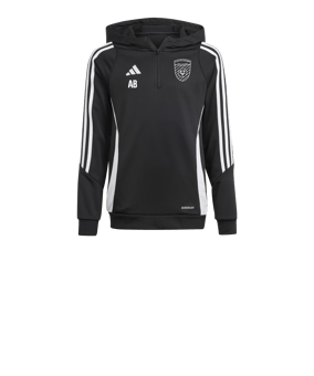 adidas Tiro 24 Hoody Kids Schwarz Weiss