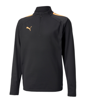 PUMA teamLIGA HalfZip Sweatshirt Schwarz Gelb F45 - schwarz