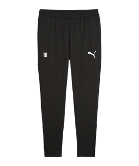 PUMA teamGOAL Slim Trainingshose Schwarz Weiss F03
