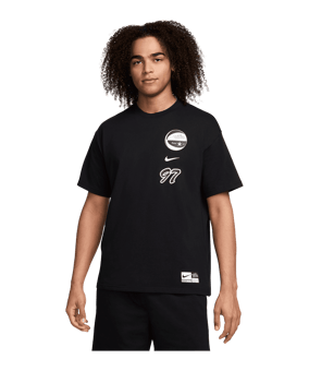Nike Off Court M90 Basketball T-Shirt Schwarz F010 - schwarz