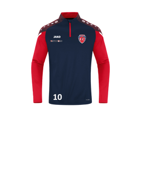 JAKO Performance Ziptop Kids Blau Rot F909