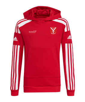 adidas Squadra 21 Hoody Kids Rot Weiss