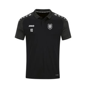 JAKO Performance Polo Schwarz Grau F804