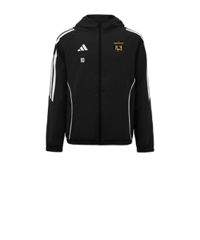 Veste coupe-vent adidas Tiro 24 enfants noire blanche