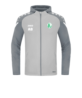 JAKO Performance Kapuzenjacke Grau F845
