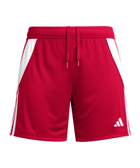 adidas Tiro 24 Short Damen Rot Weiss - rot