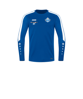 JAKO Power Sweatshirt Kids Blau Weiss F400